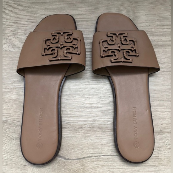 Tory Burch Tan Slide Sandals - Picture 1 of 1